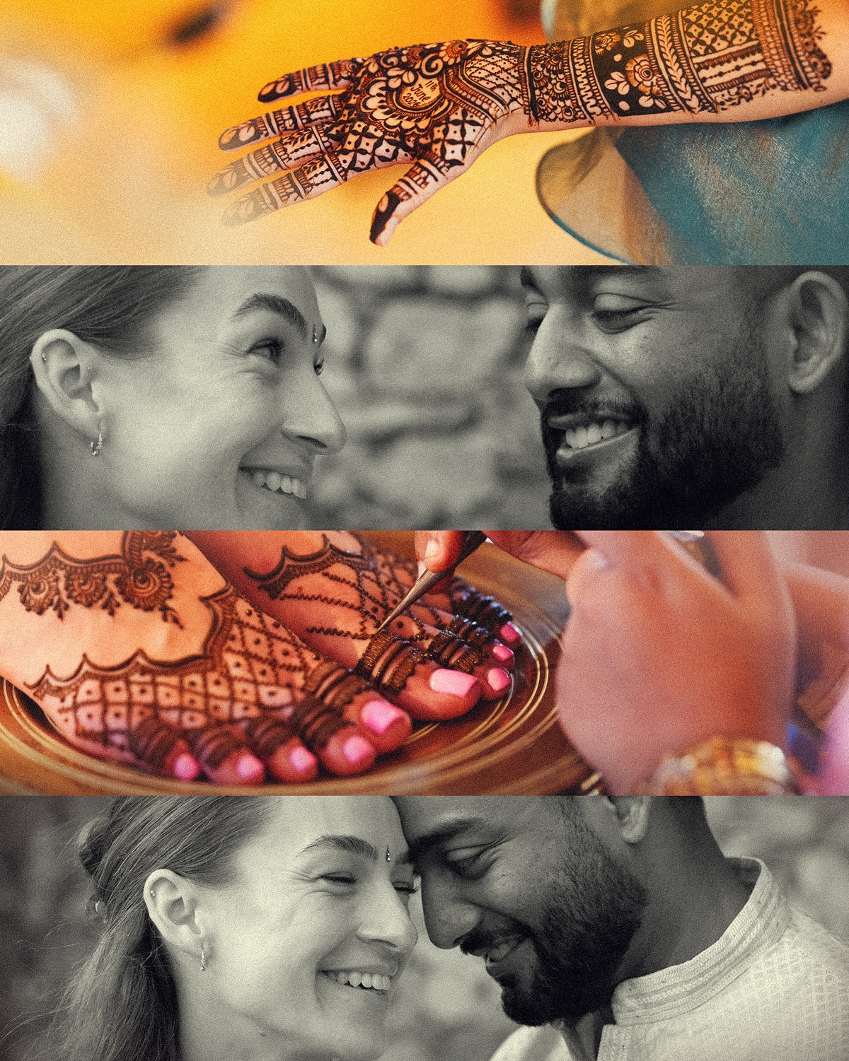 Arjun and Barbora Mehendi Cinema Strip
